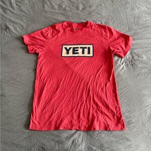 YETI Vibrant Salmon Tee with Logo